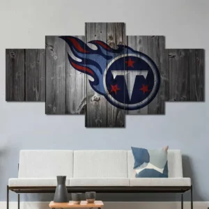 Tennessee Titans Rustic Logo Wall Art