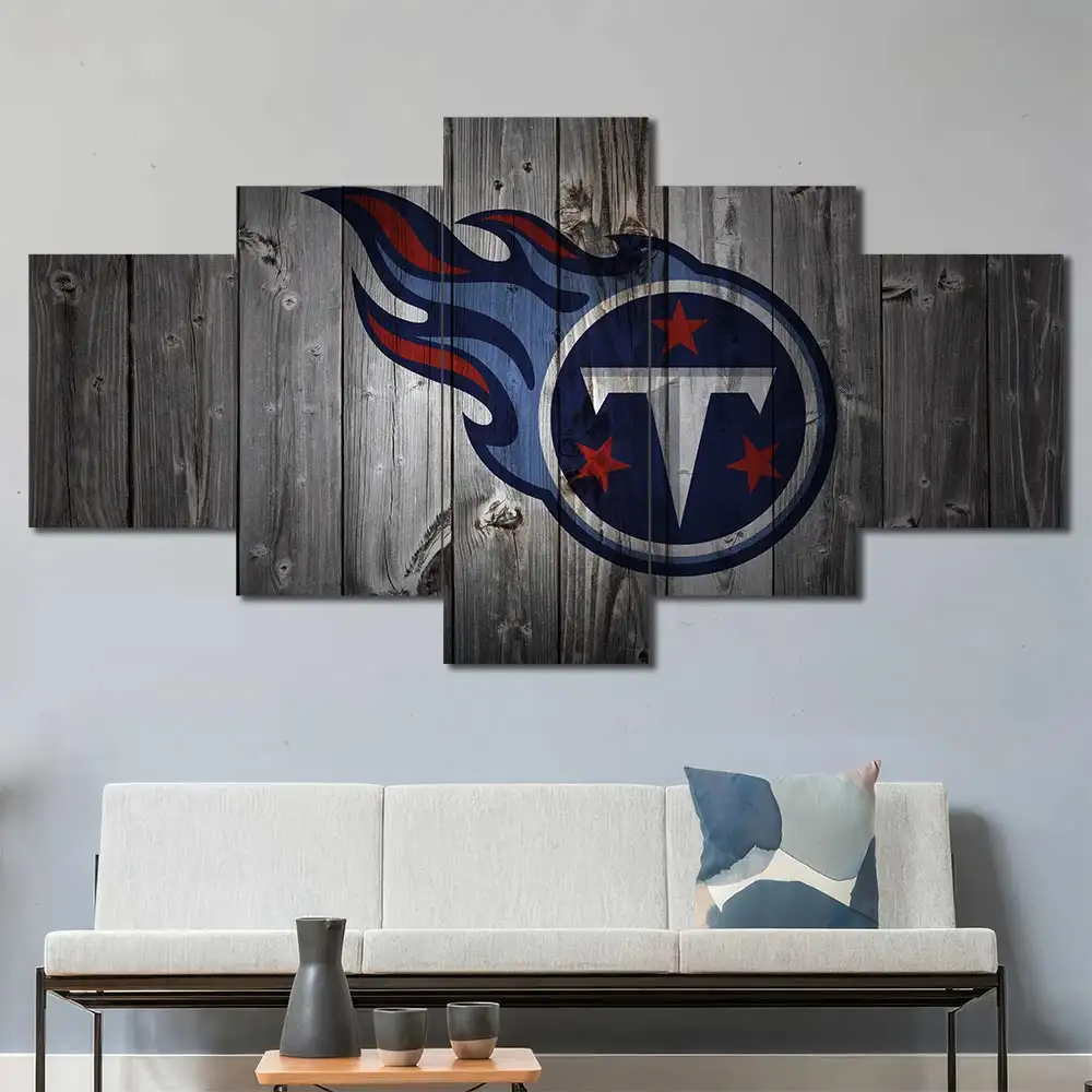 Tennessee Titans Rustic Logo Wall Art