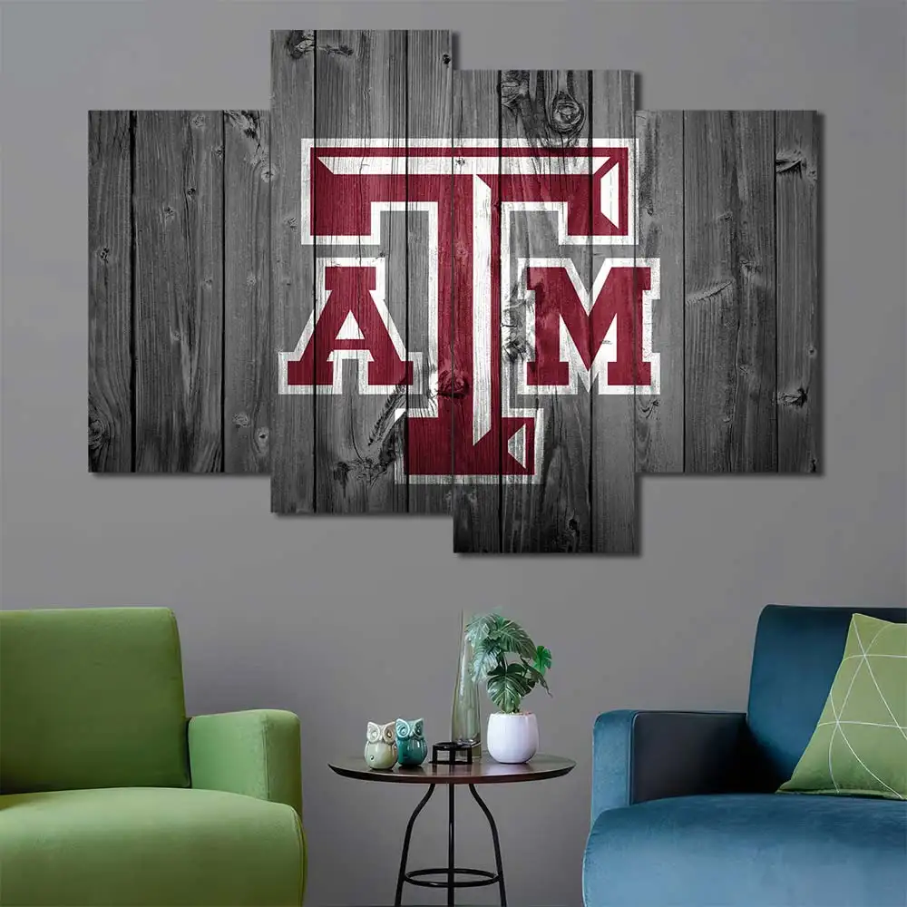 Texas A&M Aggies Rustic Logo Wall Art