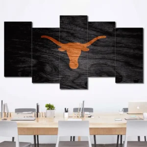 Texas Longhorns Minimal Logo Wall Art