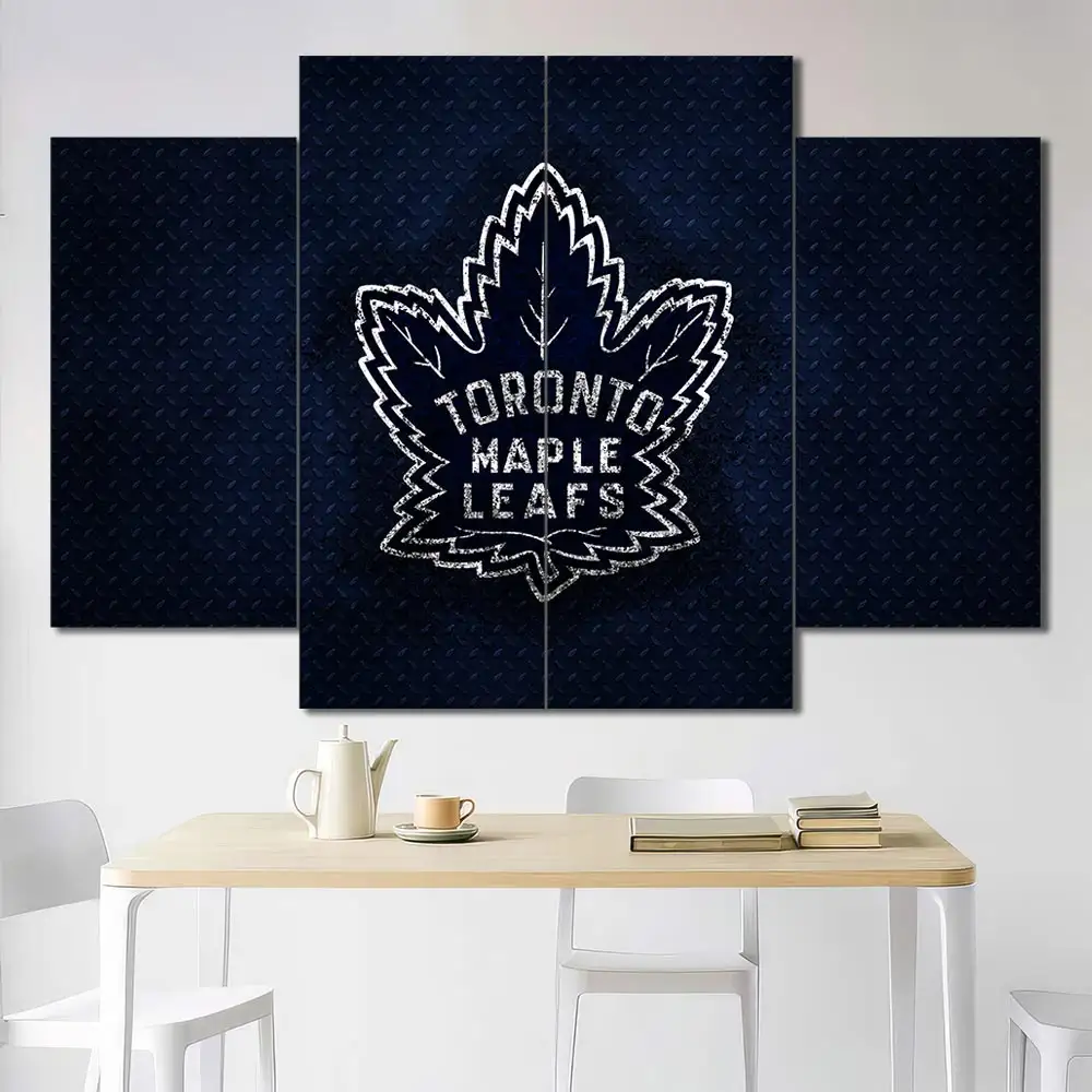 Toronto Maple Leafs Minimal Crest Wall Art - Image 3