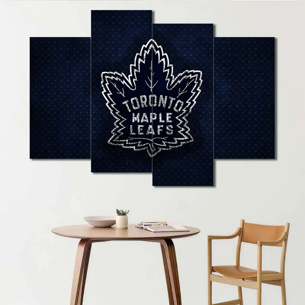 Toronto Maple Leafs Minimal Crest Wall Art - Image 4