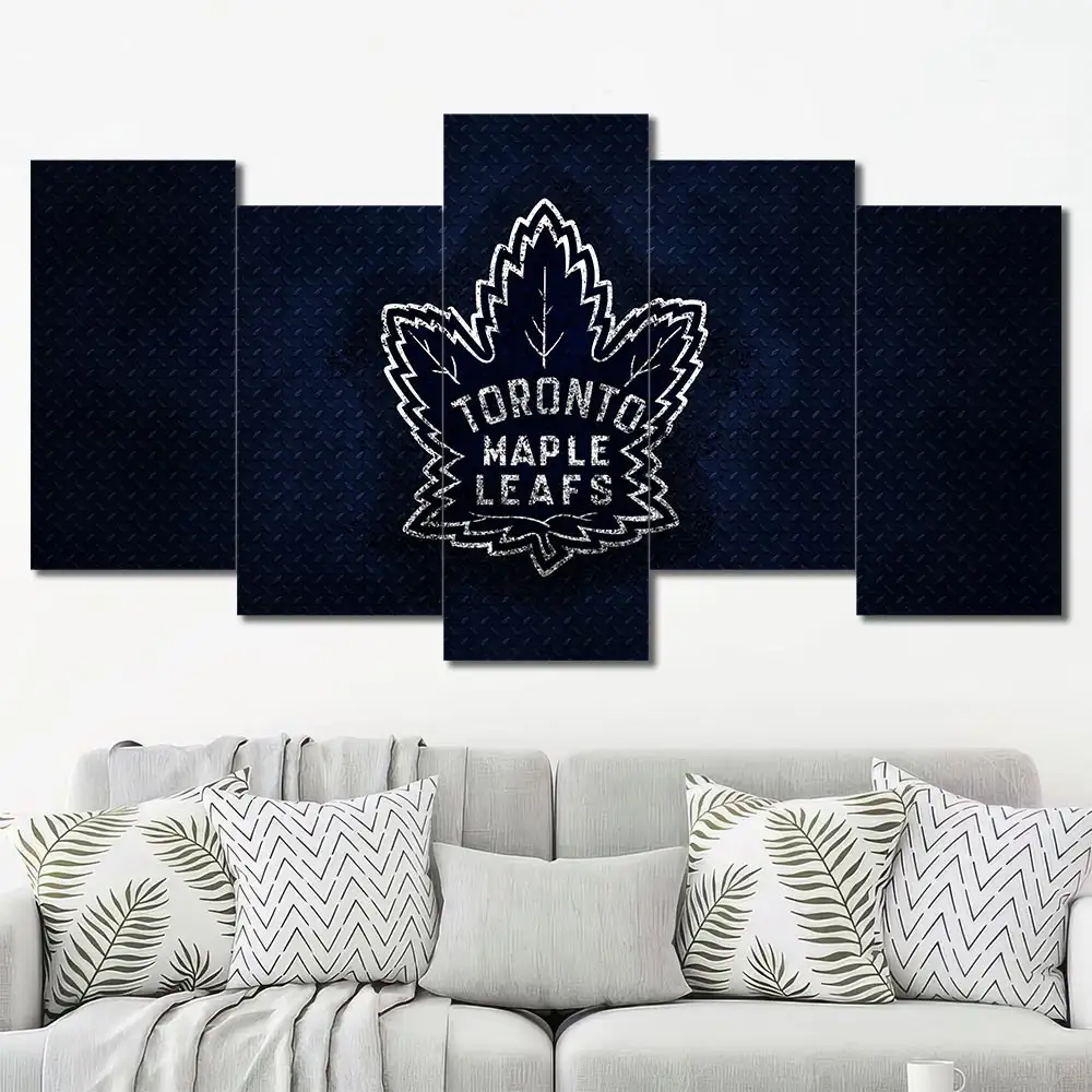 Toronto Maple Leafs Minimal Crest Wall Art - Image 5
