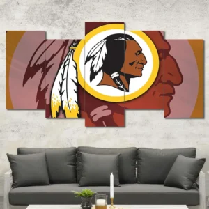 Vintage Washington Football Logo Wall Art