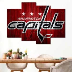 Washington Capitals Rustic Logo Wall Art
