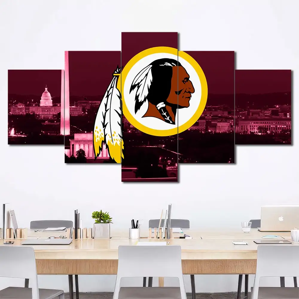 Washington Football City Skyline Wall Art