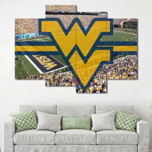 West Virginia Mountaineers Stadium Logo Wall Art